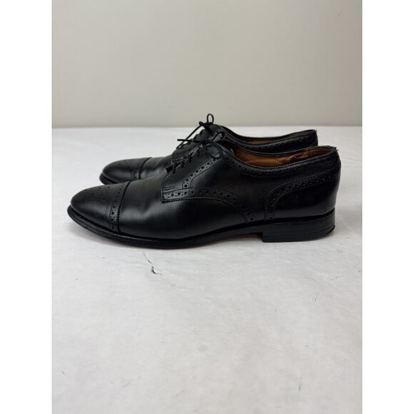 Allen Edmonds Sanford Cap Toe Oxford Brogues Black Leather Dress Shoes 10.5 B US - Picture 4 of 14